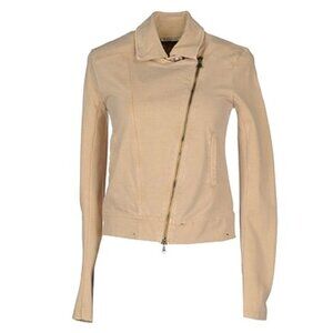 Patrizia Pepe Moto Biker style Cardigan Zip Cotton Casual Jacket